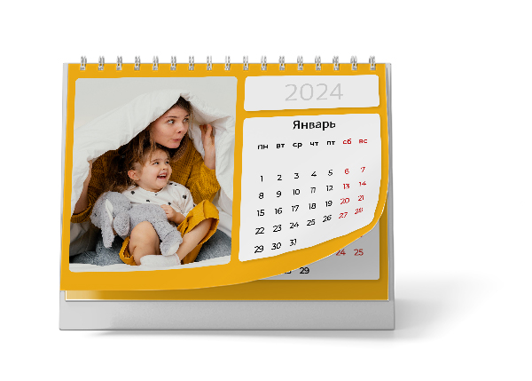 Печать настольных календарей на заказ в СПб по низким ценам, онлайн  редактор и доставка